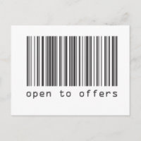 Strichcode - offen für Angebote