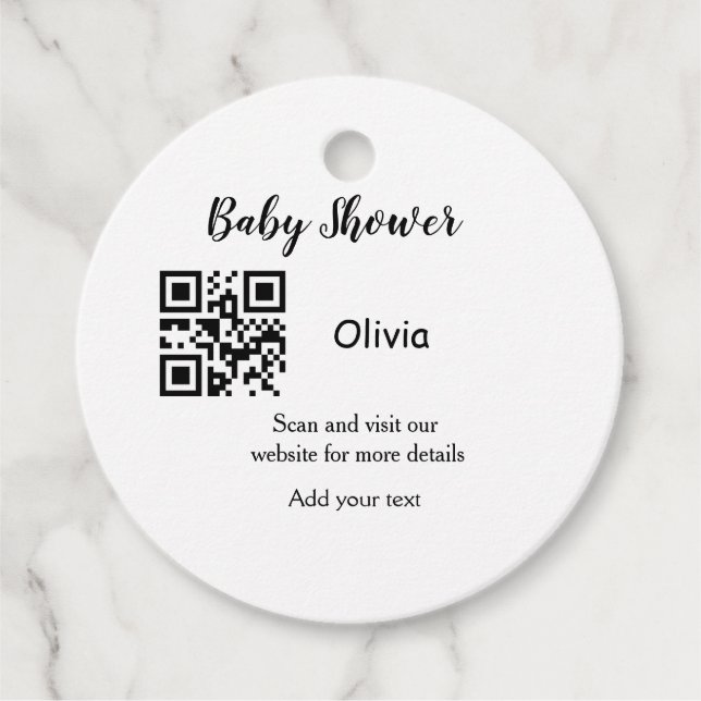Strichcode QR Name det Geschenkanhänger (Vorderseite)