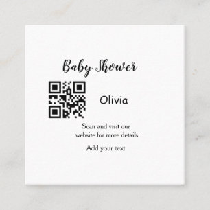 Strichcode QR Name det Quadratische Visitenkarte