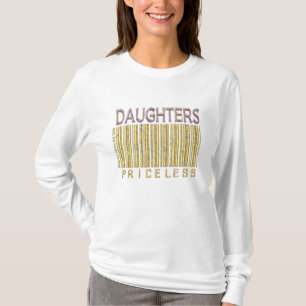 Strichcode-Shirt "Daughters Priceless" T-Shirt