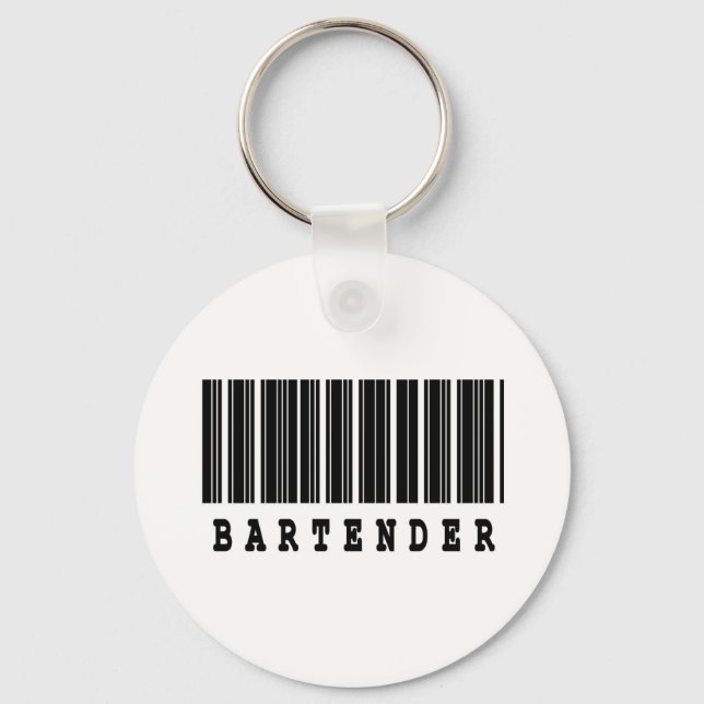 Strichcodeentwurf für Barkeeper Schlüsselanhänger (Vorderseite)