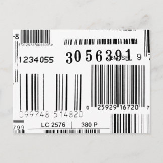 Strichcodes Postkarte
