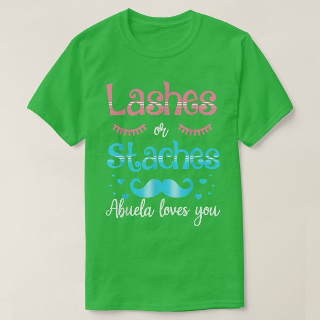 Striche oder Stress Abuela Lieben Sie Geschlecht z T-Shirt (Design vorne)