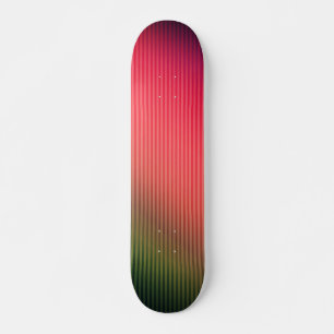 Strichen, rot, grün, Farbverlauf Skateboard
