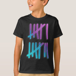 Strichliste 67 Meme Farbige Zählung 6 7 Brainrot T-Shirt
