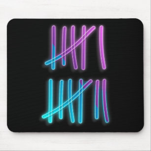 Strichlisten 67 Meme Farbige Zählung 6 7 Brainrot Mousepad