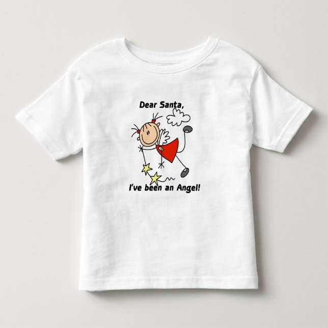 Strichmännchen Angel Liebe Weihnachtsgeschenke und Kleinkind T-shirt (Vorderseite)