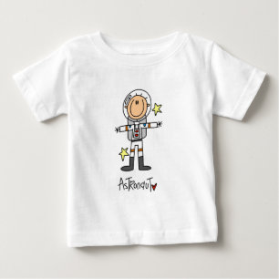 Strichmännchen-Astronauten-T - Shirts und