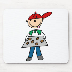 Strichmännchen backt Kekse Mousepad