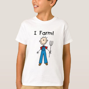 Strichmännchen-Bauers-T-Shirts und Geschenke T-Shirt