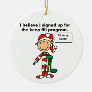 Strichmännchen Behalt Fill Program Ornament