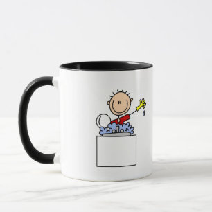 Strichmännchen beim Geschirrspülen T-Shirts und Ge Tasse