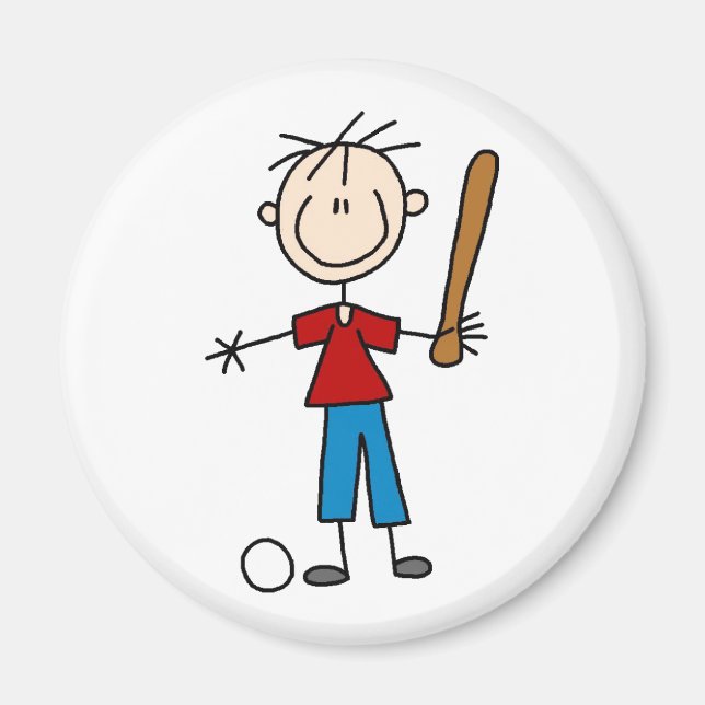 Strichmännchen Boy Magnet (Vorne)