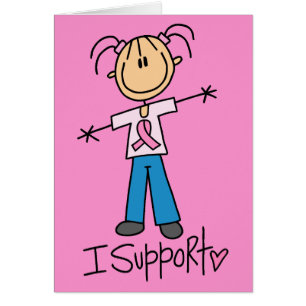 Strichmännchen-Brustkrebs-Unterstützung