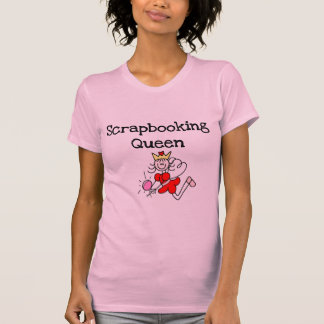 Strichmännchen-Einklebebuch-Königin-T-Shirts und T-Shirt