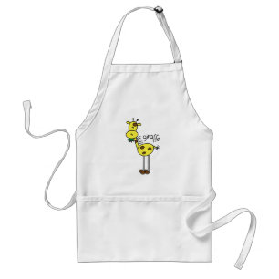 Strichmännchen-Giraffen-T-Shirts und Geschenke Schürze
