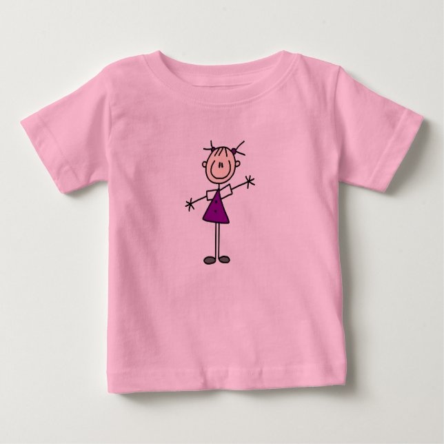 Strichmännchen Girl Shirt (Vorderseite)