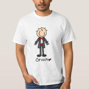 Strichmännchen Groom T - Shirt und Geschenke