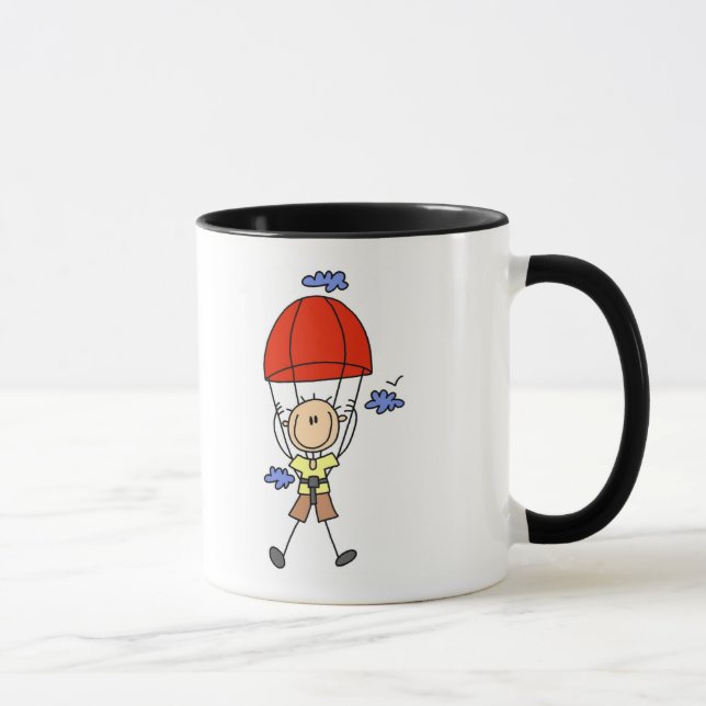 Strichmännchen-Himmel-Taucher-T-Shirts und Tasse (Rechts)