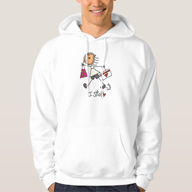 Strichmännchen Hoodie (Vorderseite)