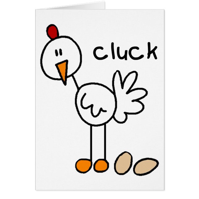 Strichmännchen-Huhn (Vorne)