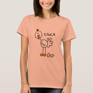 Strichmännchen-Huhn-T-Shirts und Geschenke T-Shirt
