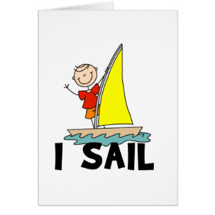 Strichmännchen I T - Shirt und Geschenke segeln