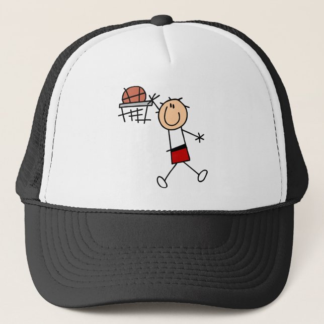 Strichmännchen-Knall taucht T - Shirts und Truckerkappe (Vorderseite)