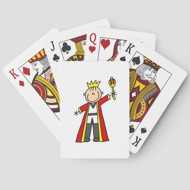Strichmännchen-König Spielkarten (Rückseite)