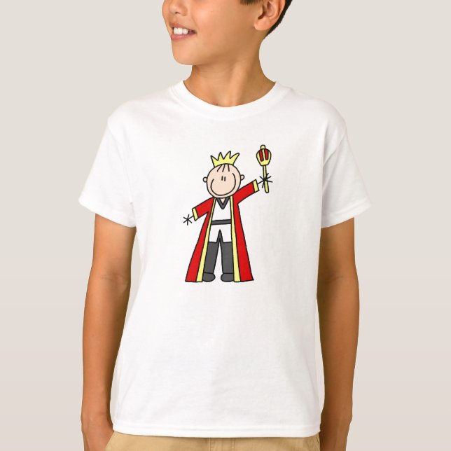 Strichmännchen-König T-Shirt (Vorderseite)