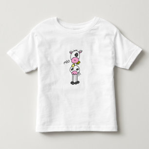 Strichmännchen-Kuh Kleinkind T-shirt