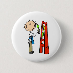 Strichmännchen-Künstler Button