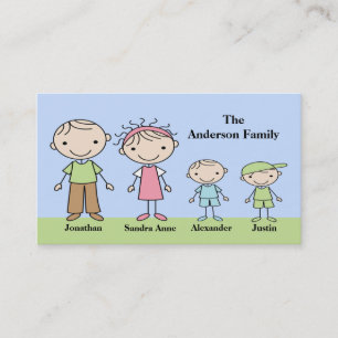 Strichmännchen-Mama-nennende Karten