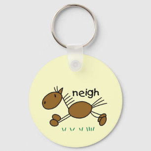 Strichmännchen-Pferdet-shirts und -geschenke Schlüsselanhänger