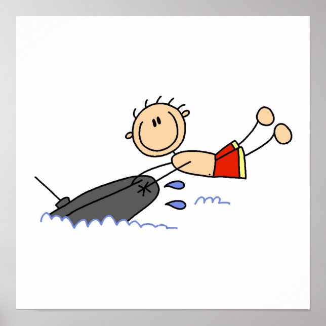 Strichmännchen Poster (Vorne)