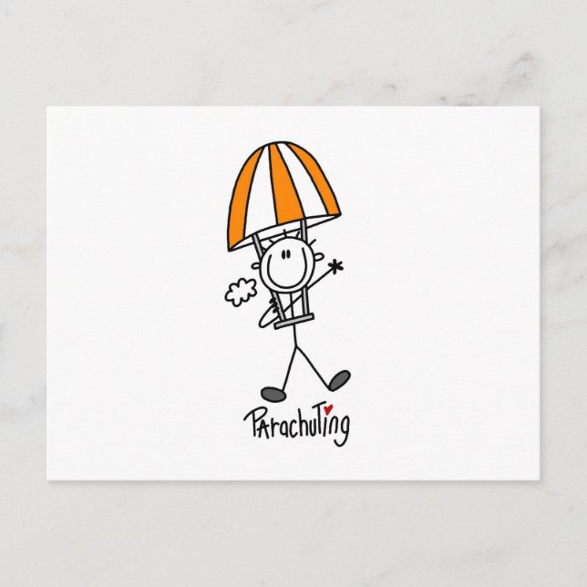 Strichmännchen Postkarte (Vorderseite)