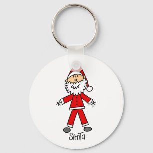 Strichmännchen Santa Claus Tshirts und Geschenke Schlüsselanhänger