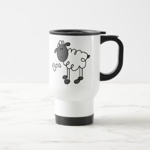 Strichmännchen-Schaf-T - Shirts und Geschenke Reisebecher