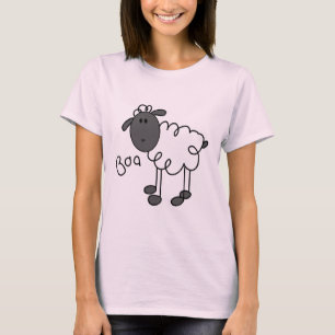 Strichmännchen-Schaf-T-Shirts und Geschenke T-Shirt