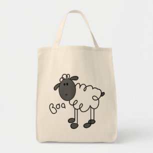 Strichmännchen-Schaf-T-Shirts und Geschenke Tragetasche