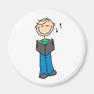 Strichmännchen singen Magneten Magnet