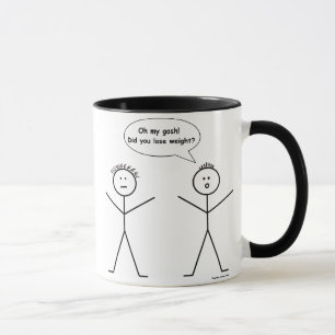 Strichmännchen verlieren Gewichts-Tasse Tasse