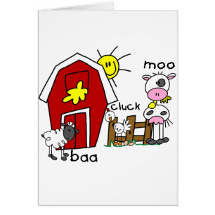 Strichmännchen-Vieh-T-Shirts und Geschenke