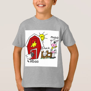 Strichmännchen-Vieh-T-Shirts und Geschenke T-Shirt