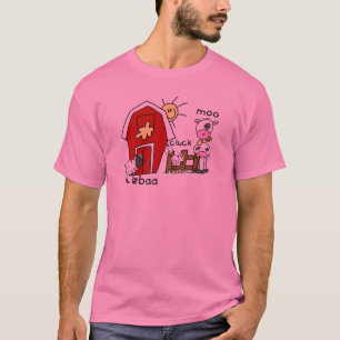 Strichmännchen-Vieh-T-Shirts und Geschenke T-Shirt
