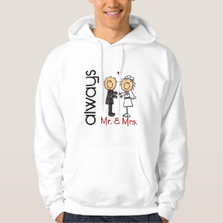 Strichmännchen Wedding Couple Mr. & Mrs. Always Hoodie