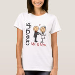 Strichmännchen Wedding Couple Mr. & Mrs. Always T-Shirt<br><div class="desc">Bride and Groom Strichmännchen,  um die Welt lassen wissen,  dass Sie beide "Mr. and Mrs." sein werden. IMMER. Perfekter Moment für Ihre Hochzeit oder Hochzeitsgeschenk für die neue Braut auf Ihrer Liste! WIE DAS?</div>