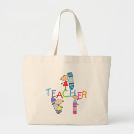 Strichmännchen-Zeichenstift-Lehrer-T-Shirts und Jumbo Stoffbeutel