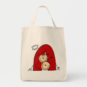 Strichmännchen Zelt T-Shirts und Geschenke Tragetasche