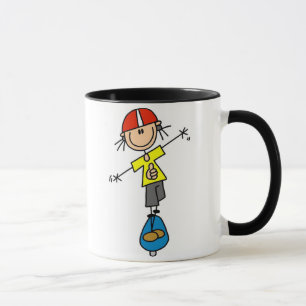StrichmännchenSkateboarder Tasse